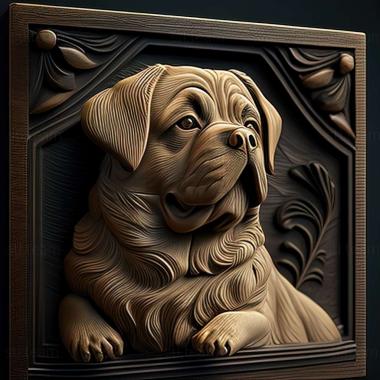 3D model Leo the dog famous animal (STL)